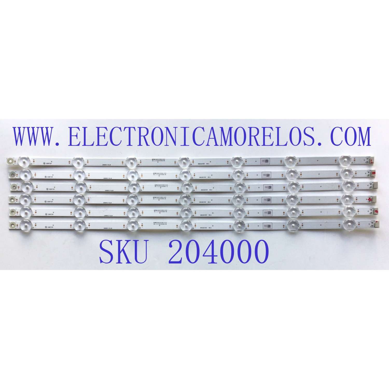 KIT DE LEDS ORIGINAL PARA TV PHILIPS 6 PIEZAS / NUMERO DE PARTE UDULEDLXT037 / LB5009Y.0 V0_00 / UDULEDLXT037 REV.A / LB5009Y.0 / PANEL UCAUHXT / DISPLAY V500DJ7-QE1 REV.D2 / MODELO 50PFL4756/F7 / 50PFL5766/F7 / 50PUL7552/F7